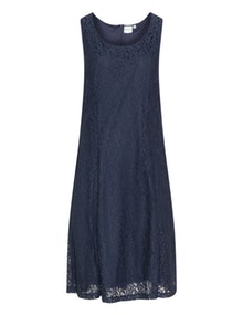 Junarose Flared lace dress  Dark-Blue
