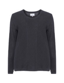 Zizzi Ribbed knit jumper  Anthracite